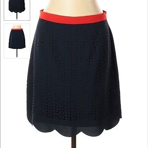 Navy blue casual skirt